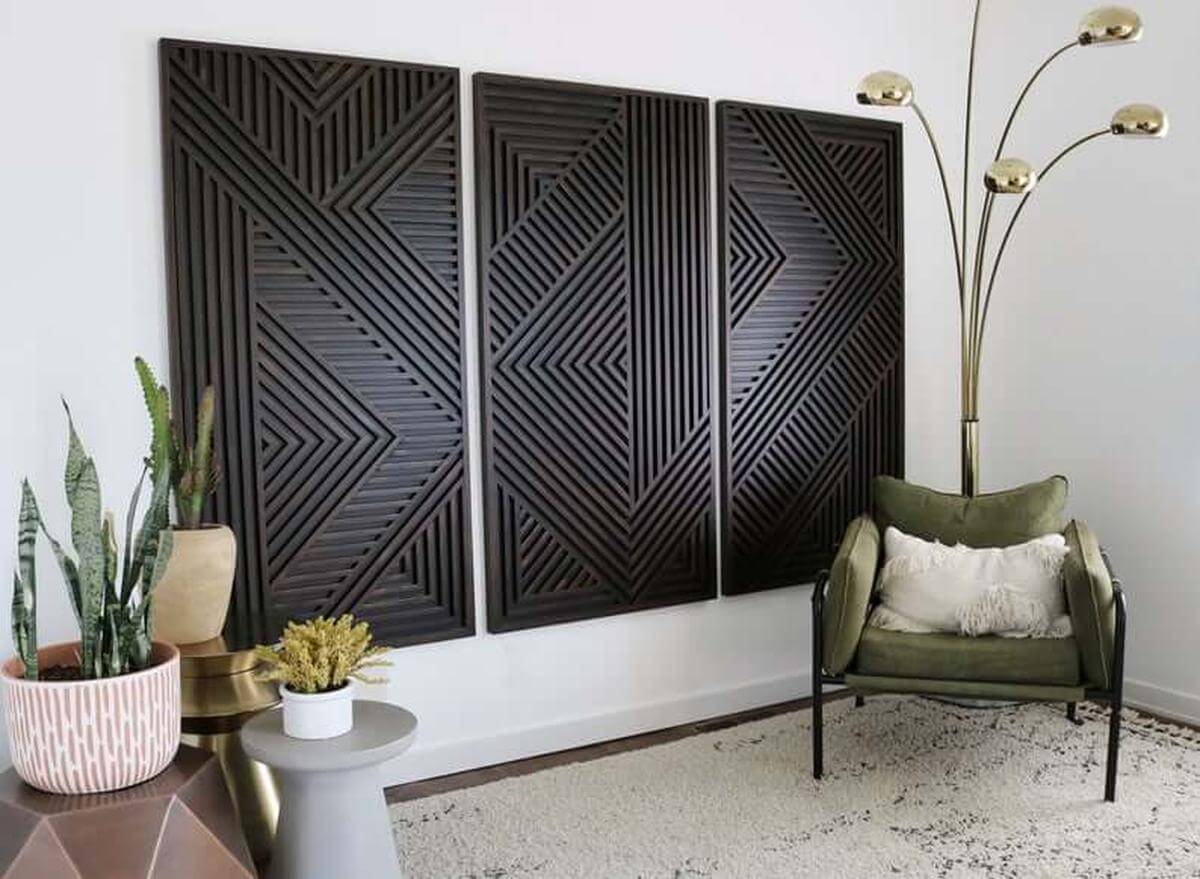 Elegant Coordinating Set of Geometric Panels