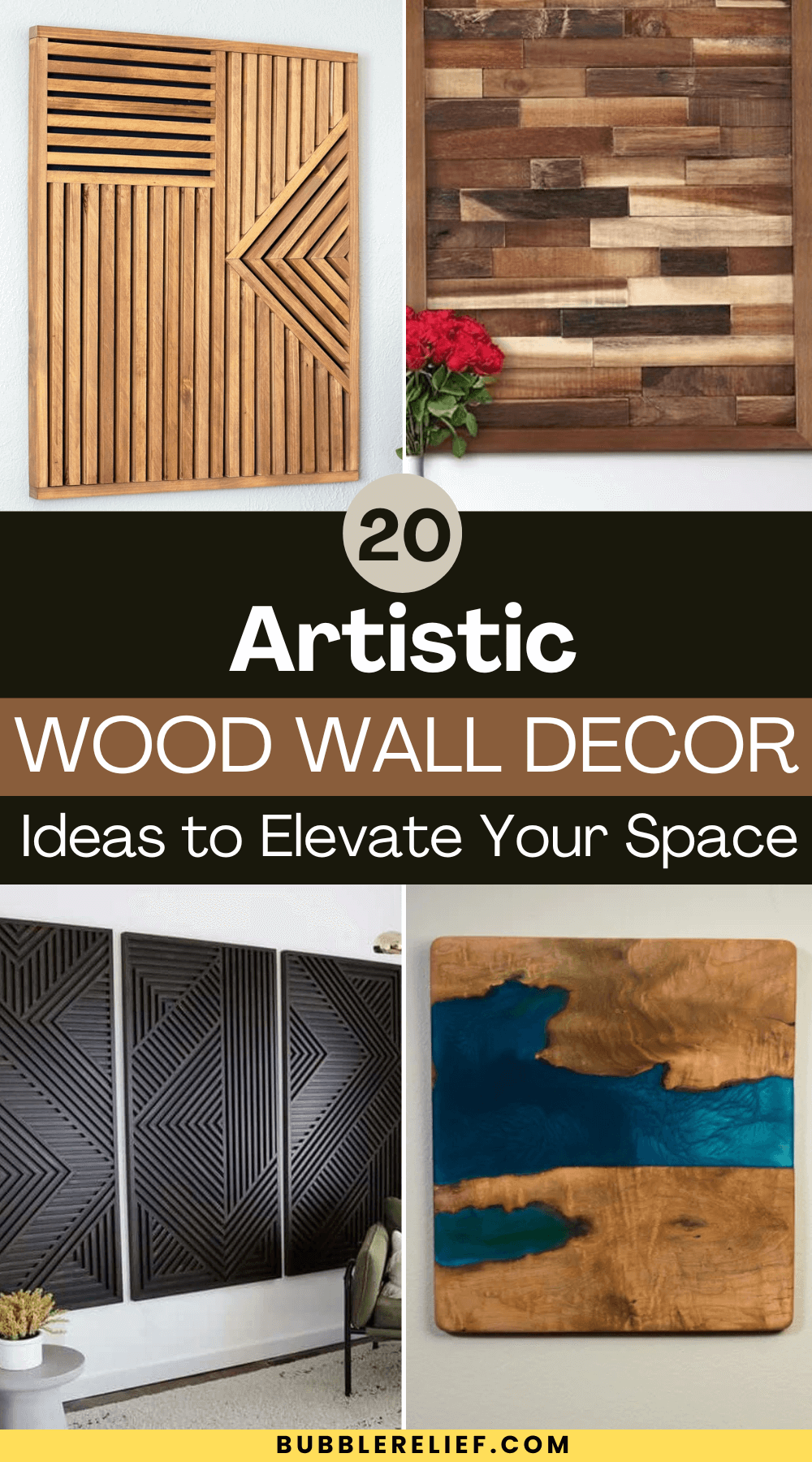 artistic wood wall decor