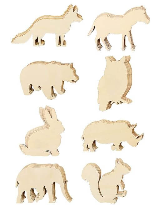 wooden animal art