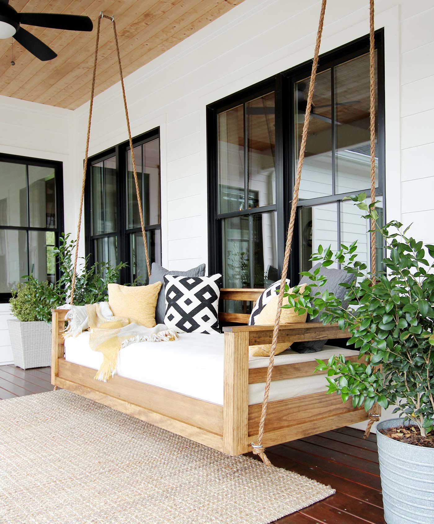 Hanging Wooden Swing