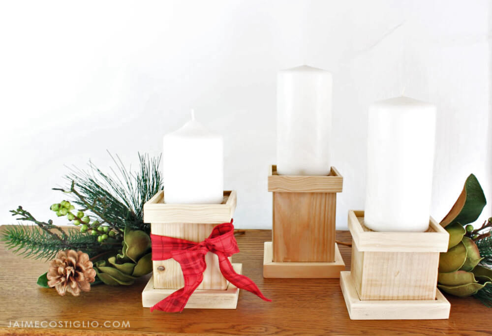 Rustic Candle Holders