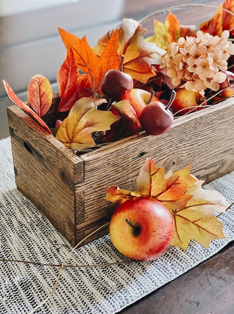 Rustic Wooden Crate Centerpiece