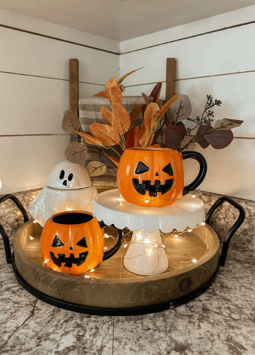 Black & Orange Kitchen Canisters