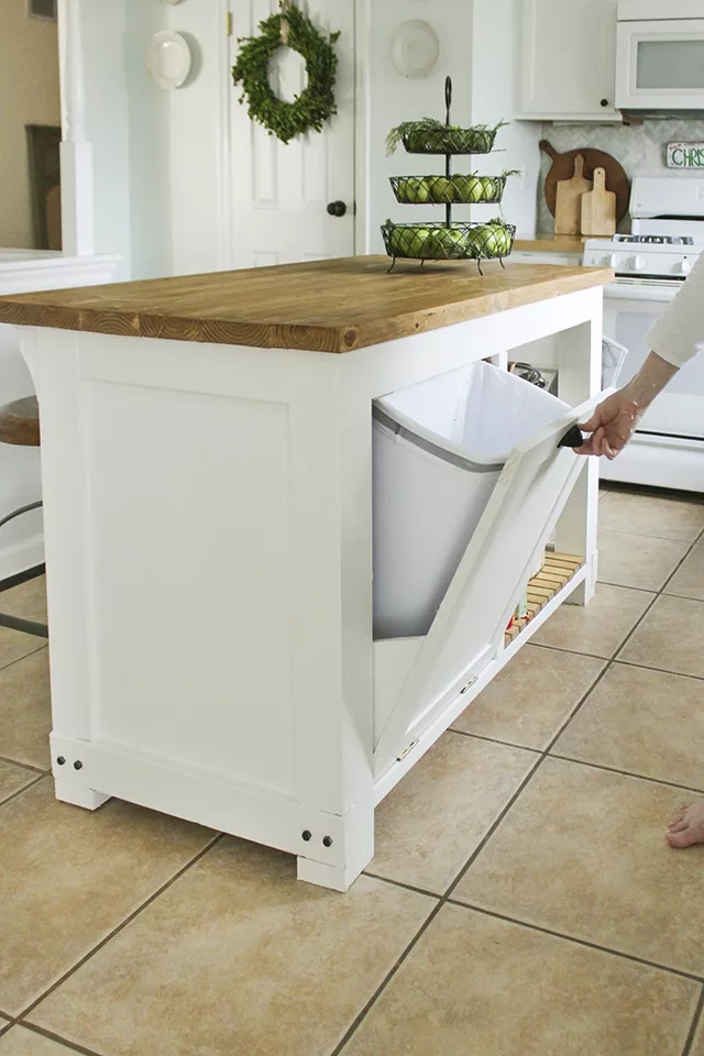 DIY Kitchen Island with Storage