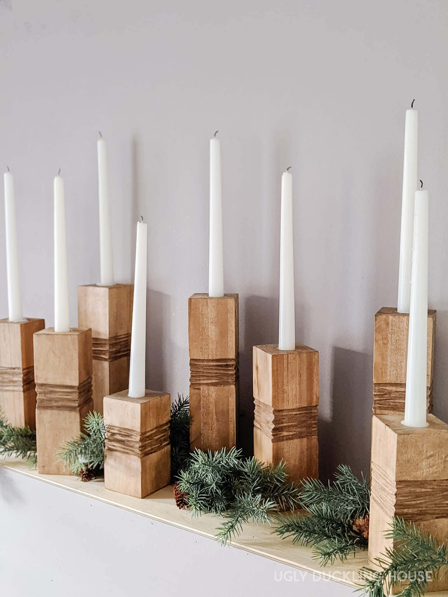 Wooden Candle Holders