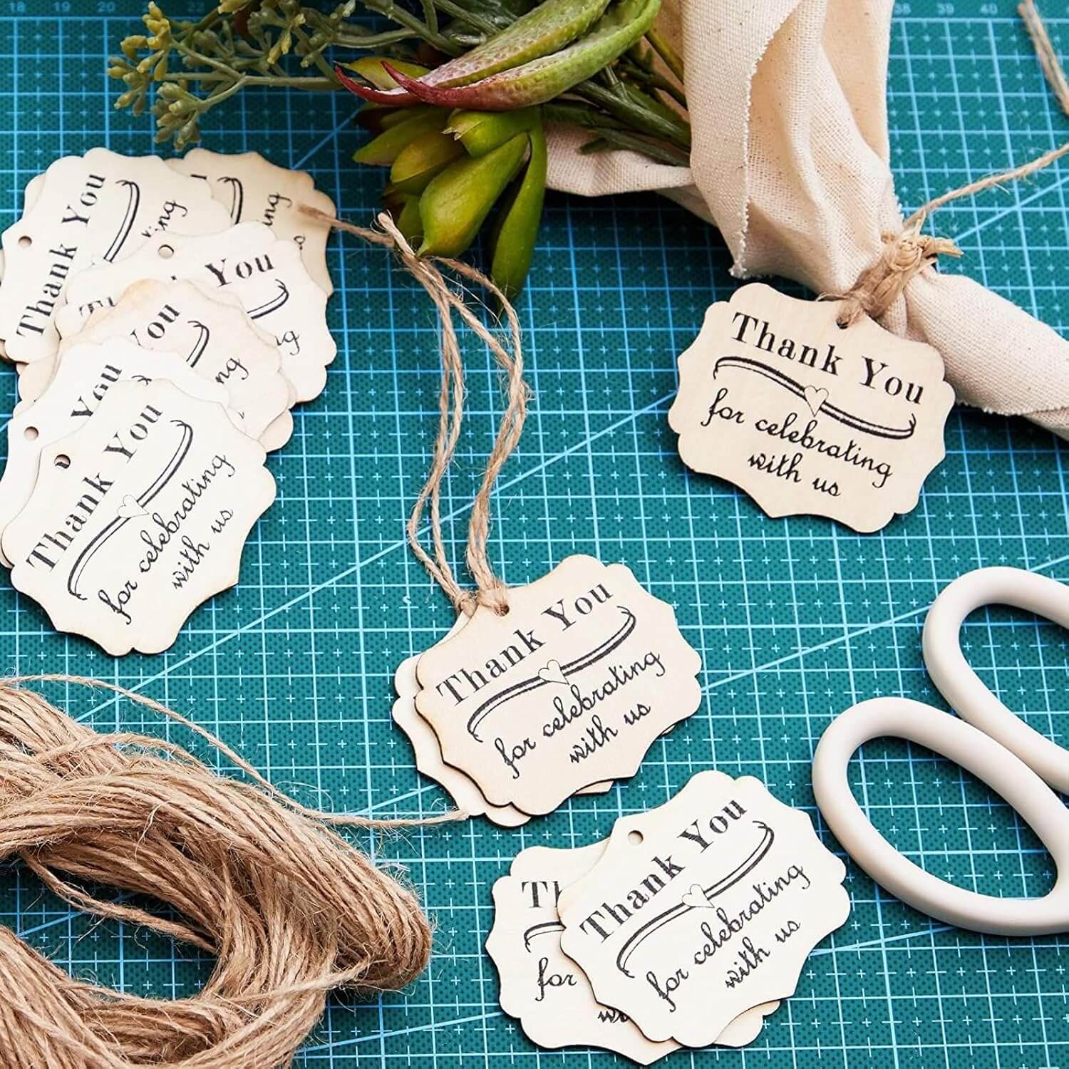Wooden Gift Tag Set
