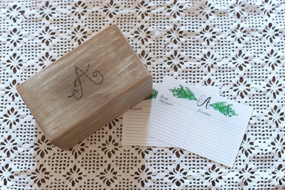 Custom Recipe Boxes