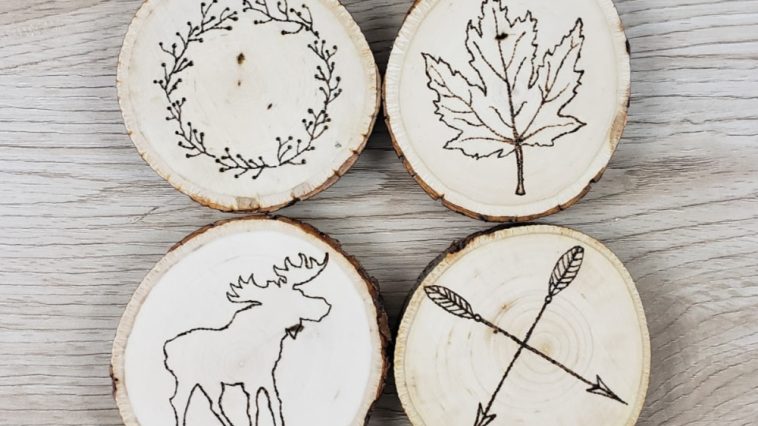 Coasters Wood Burning