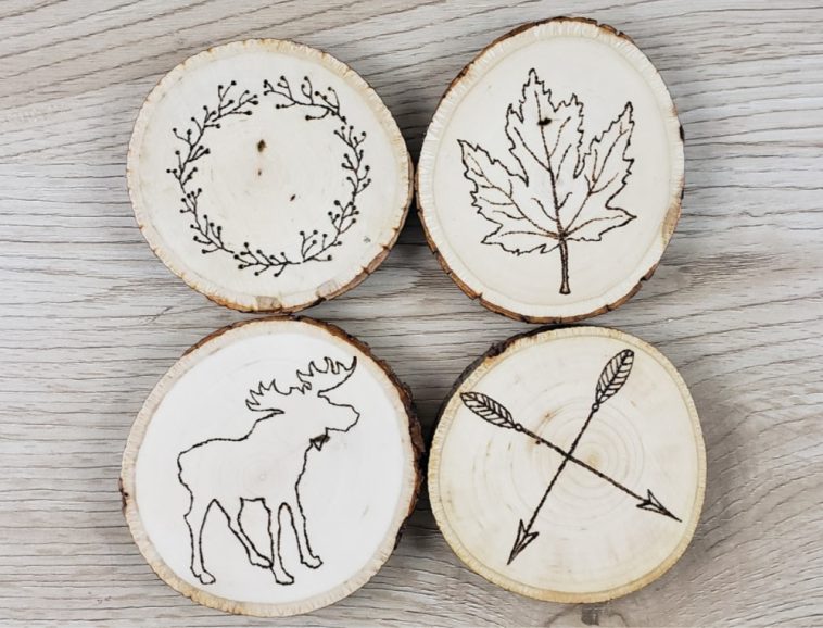 Coasters Wood Burning