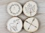 Coasters Wood Burning