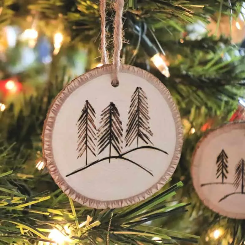 Wood Slice Ornaments