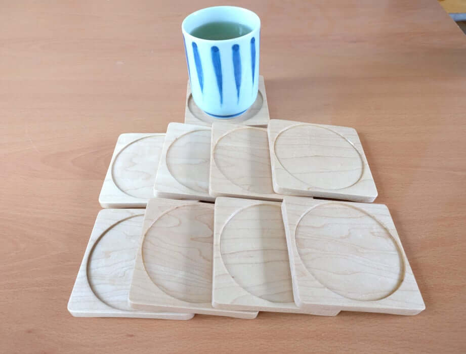 simple wooden coasters