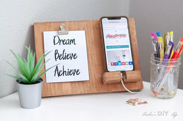 Pallet Wood Phone Stand