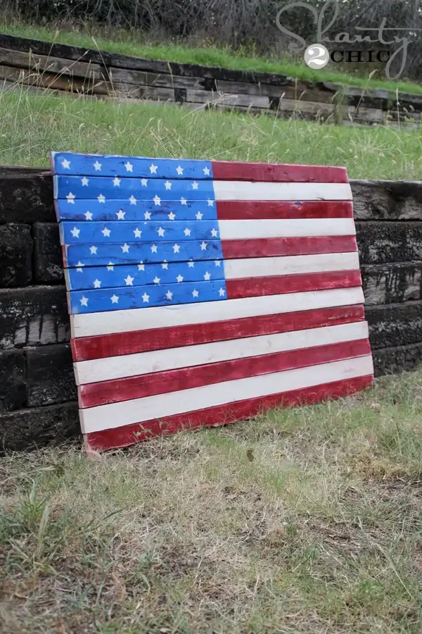 Pallet Wood Wall Art / American Flag