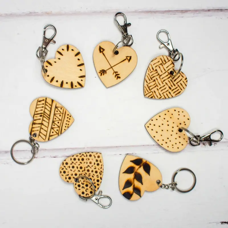 Personalized Wooden Keychain