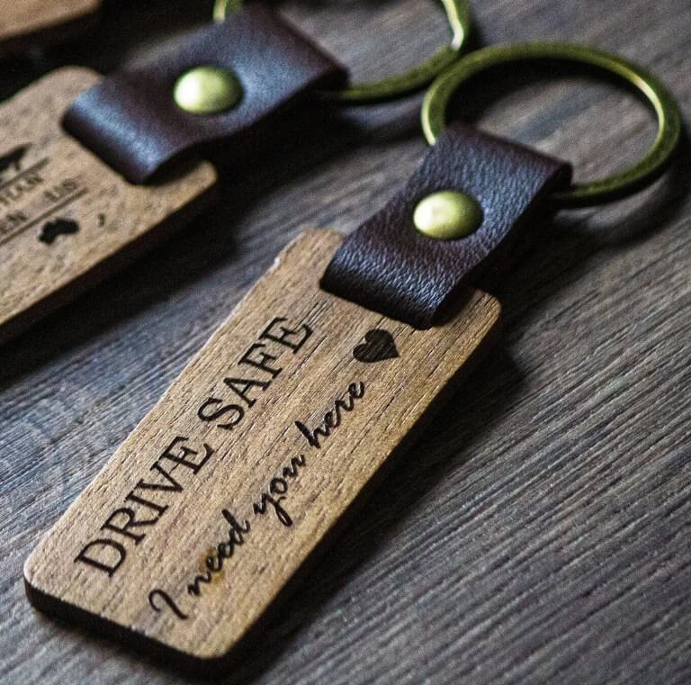 Personalized Wooden Keychains