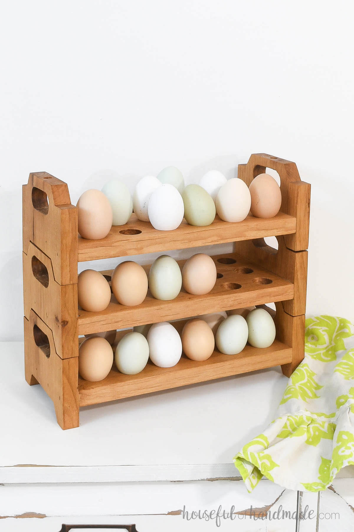 Wooden Egg Stand