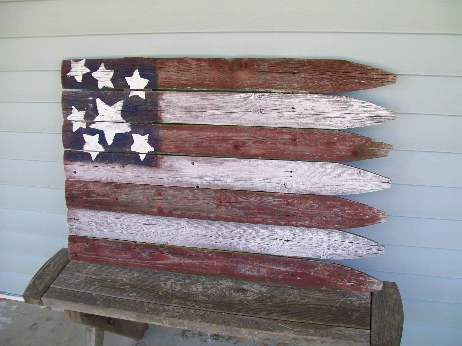 reclaimed Wooden Flag Wall Decor