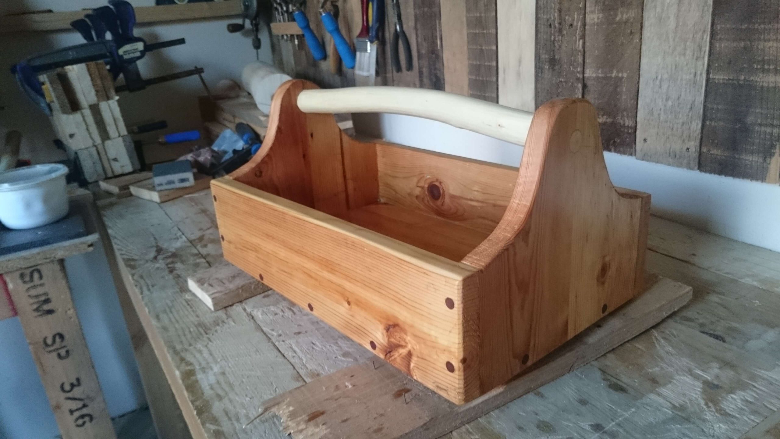 Wooden Tool Tote