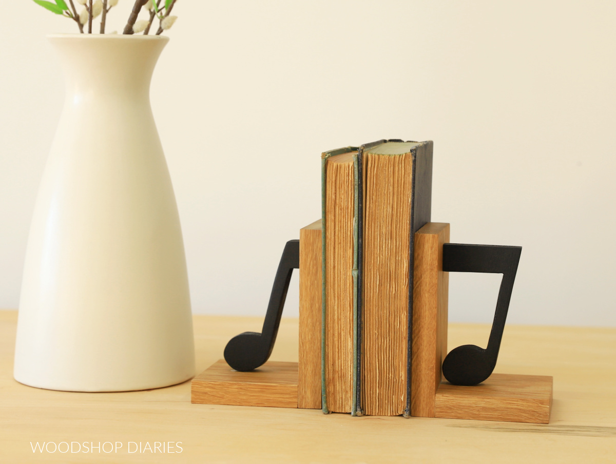 diy wooden bookends