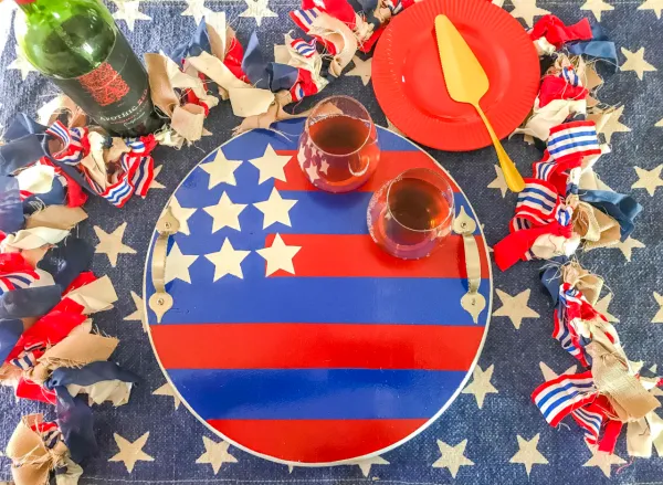 4th of July Wooden Serving Tray