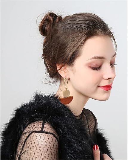 Boho Wooden Tassel Earrings 