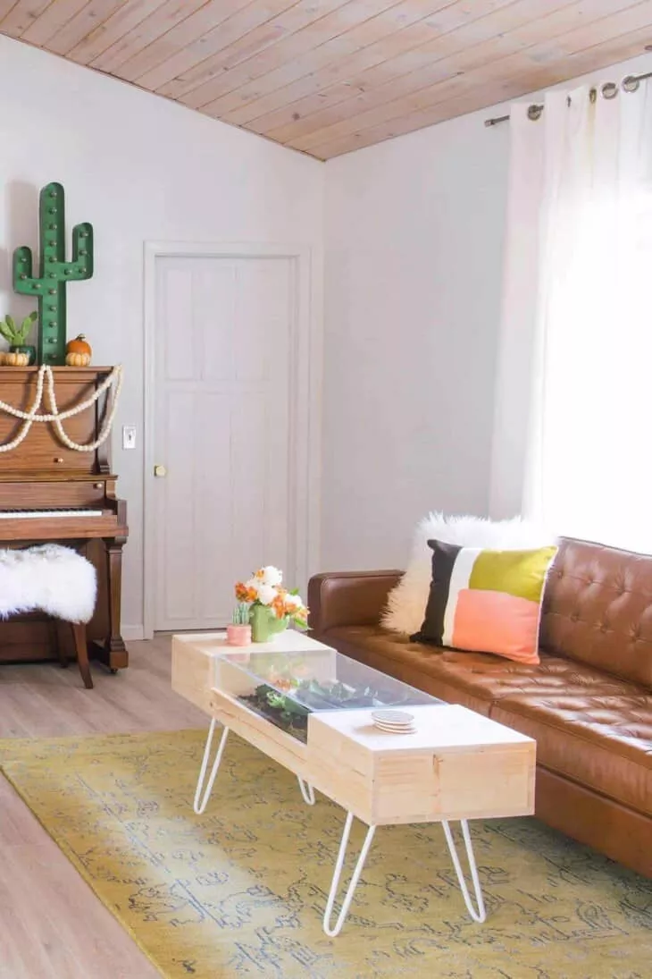 DIY Terrarium Coffee Table