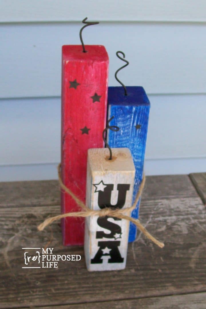 Scrap Wood Firecracker Décor