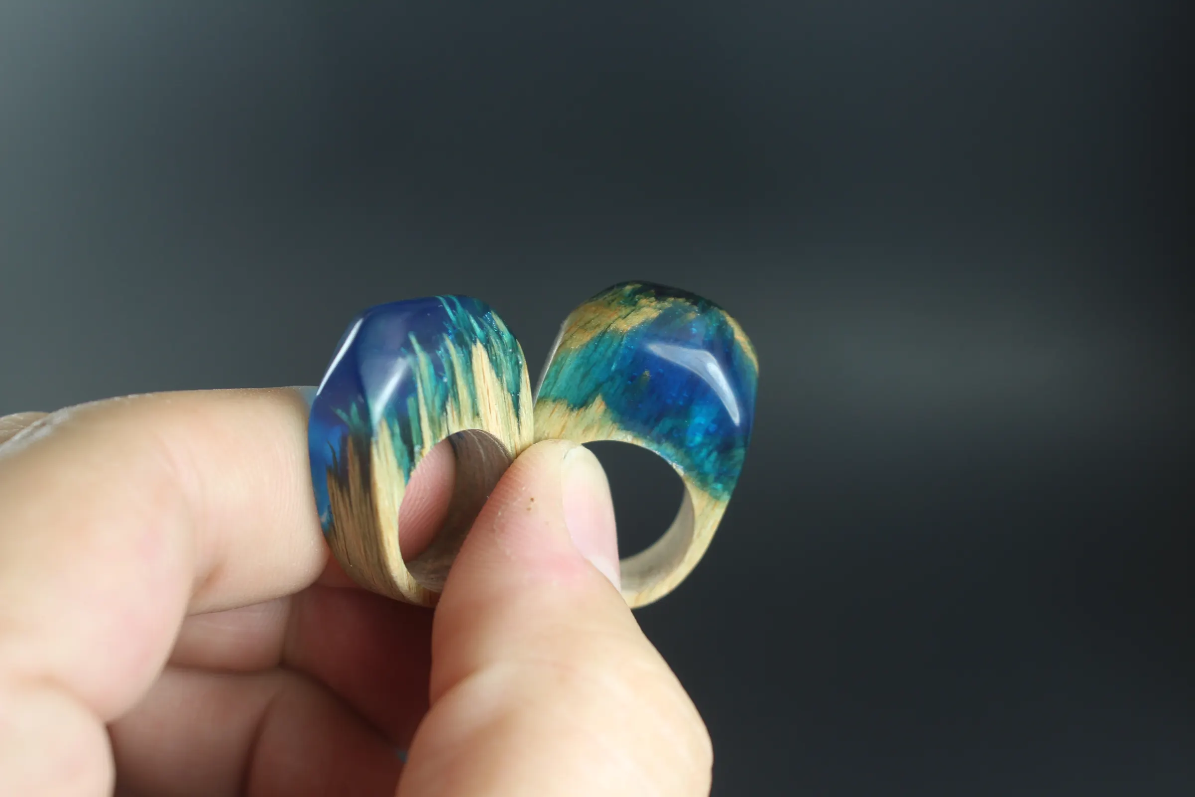 Secret Wood & Resin Ring