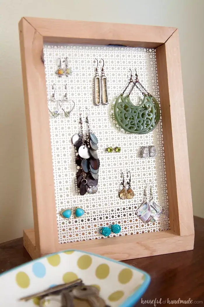 Small Wooden Jewelry Stand
