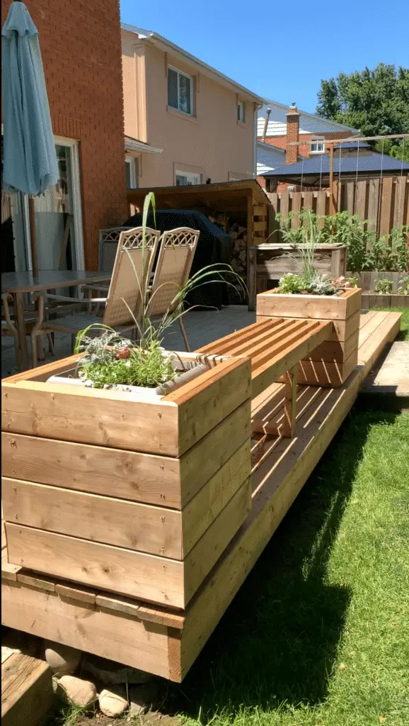 The Built-In Deck Planter Box