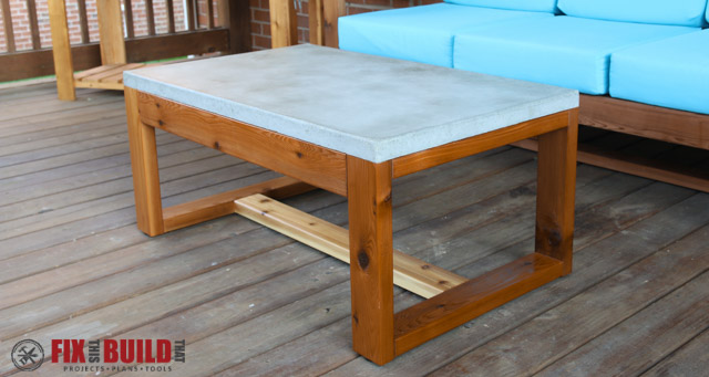 The Concrete Top Coffee Table