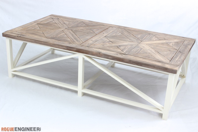 The X-Brace Rustic Coffee Table