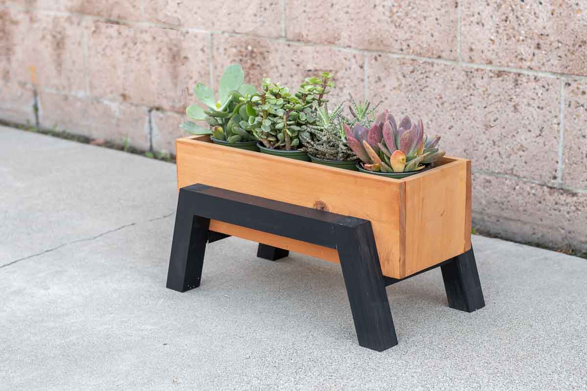 Tiny Wooden Planter Box