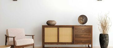 wooden dresser living room