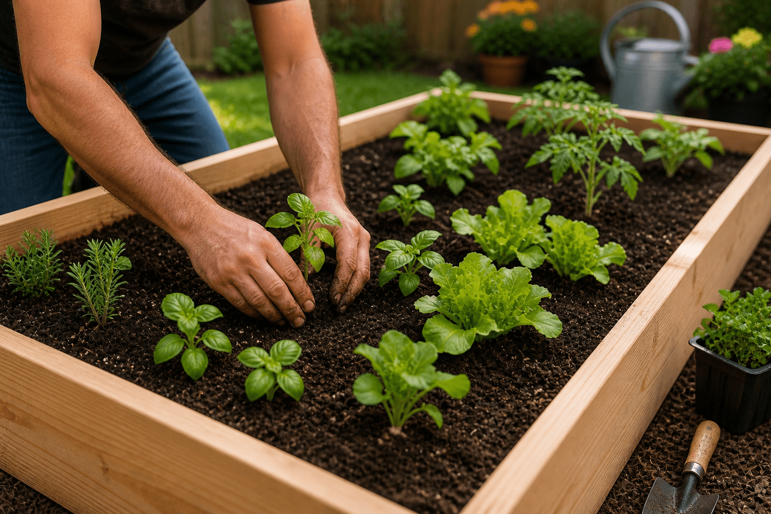 Finished + planting