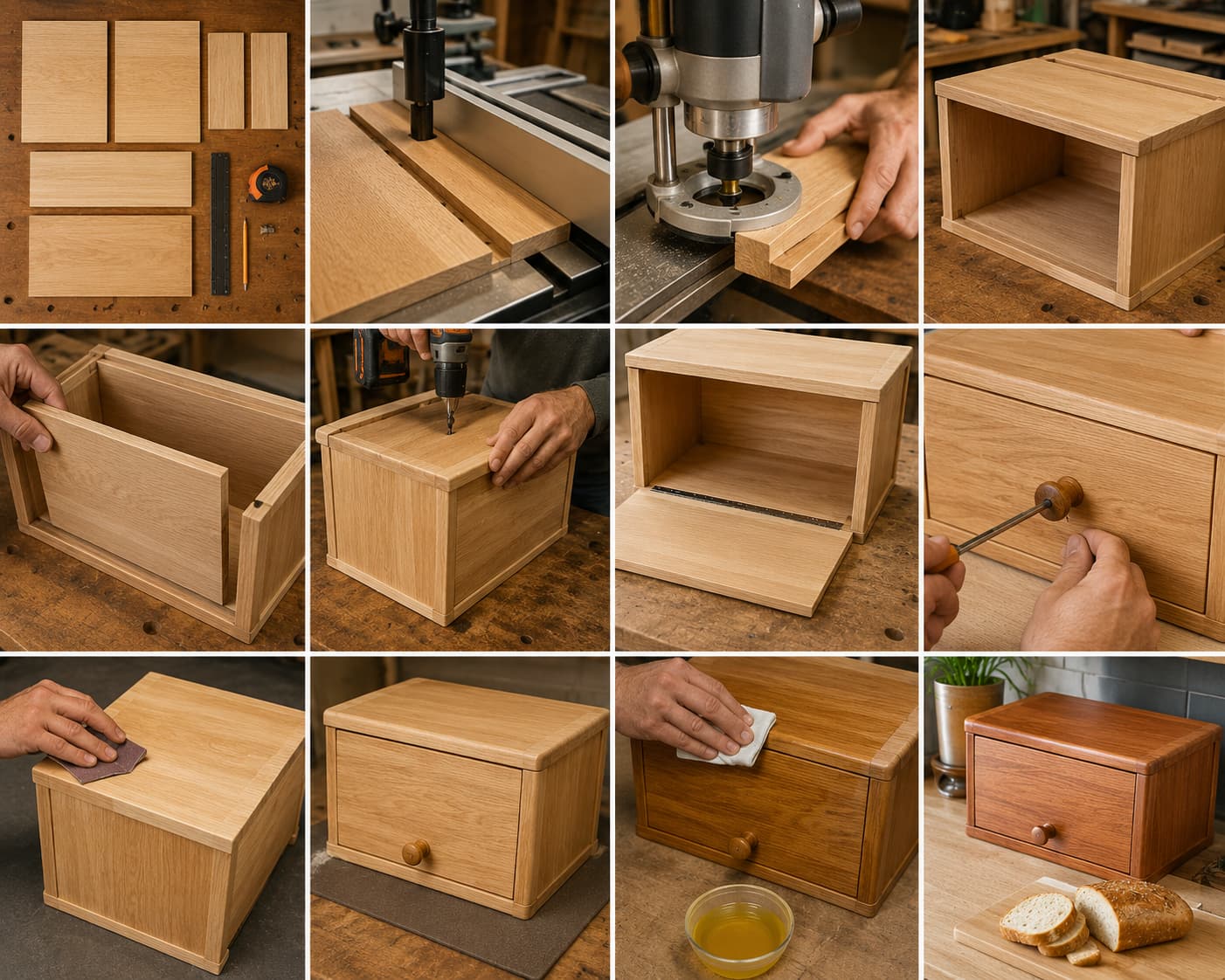 Front-Opening Bread Box