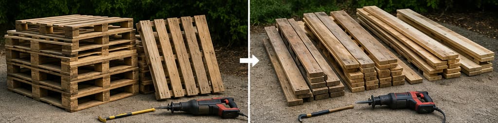 Pallet Shed steps