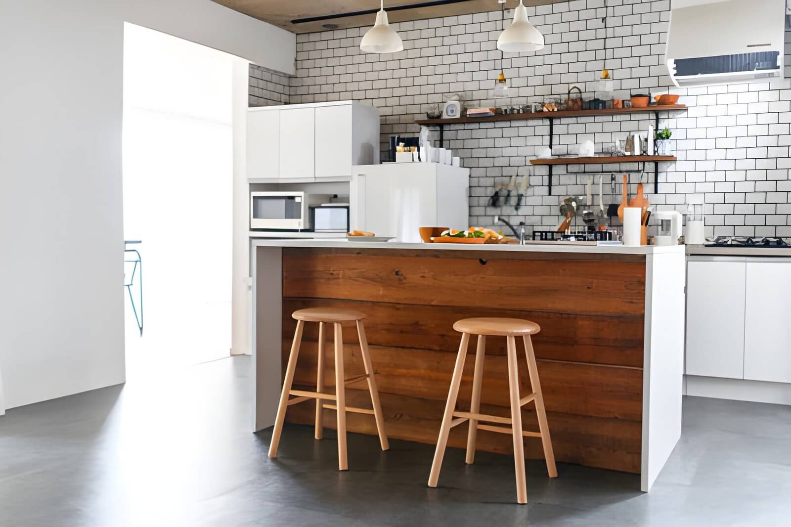 Wood Kitchen Island