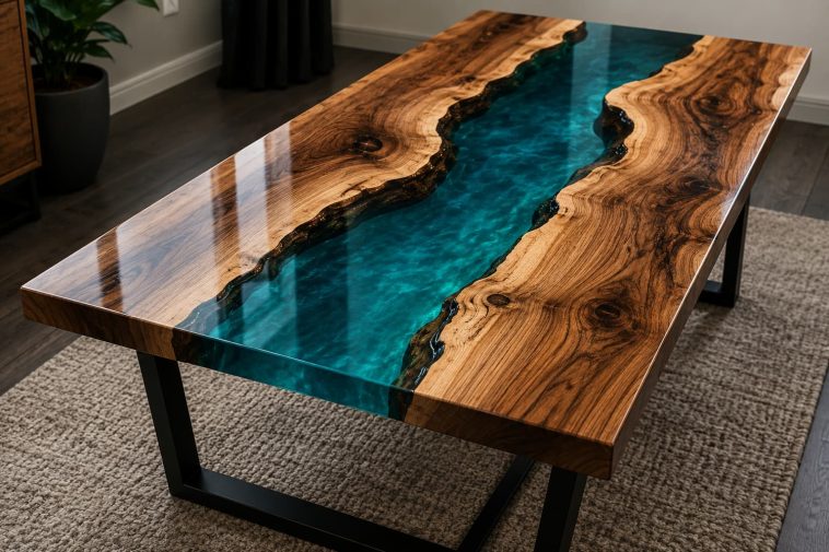 epoxy river table idea