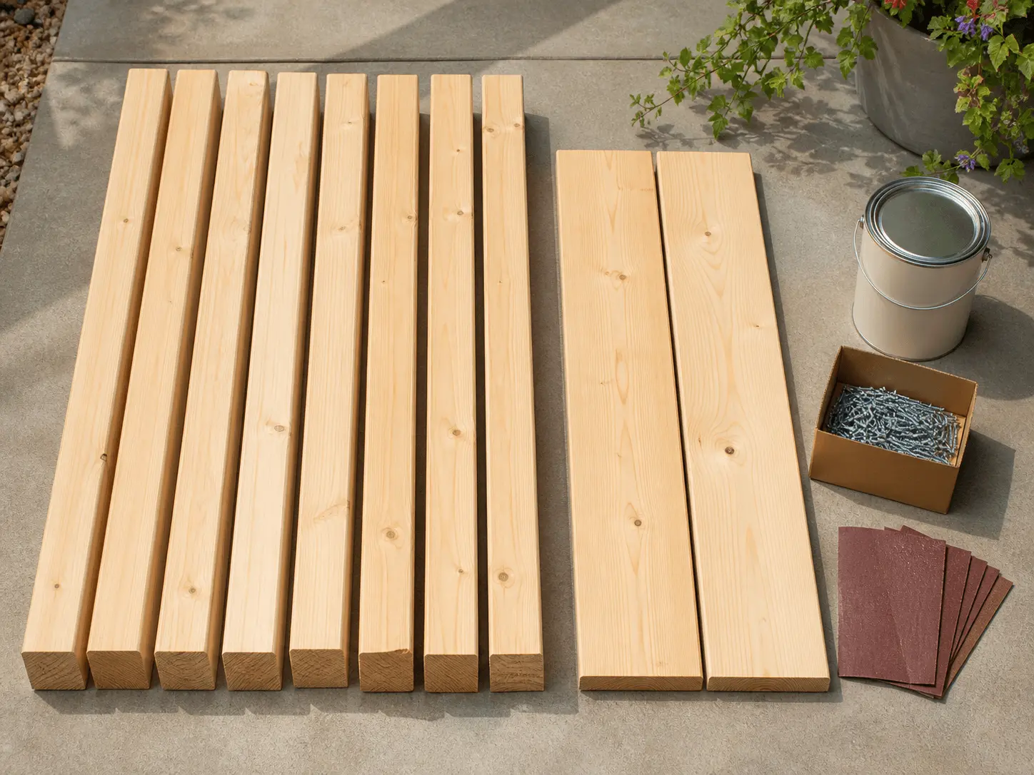  materiels for the Outdoor Couch