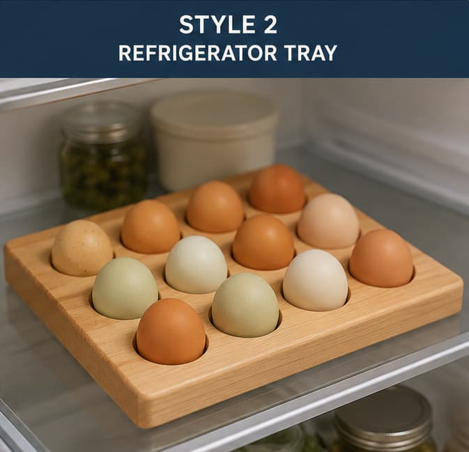 wooden egg holder style 2