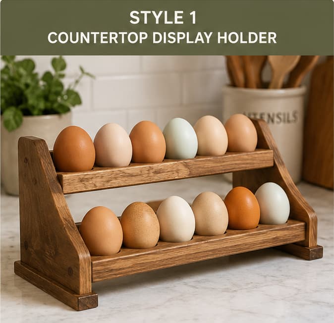 wooden egg holder style 1