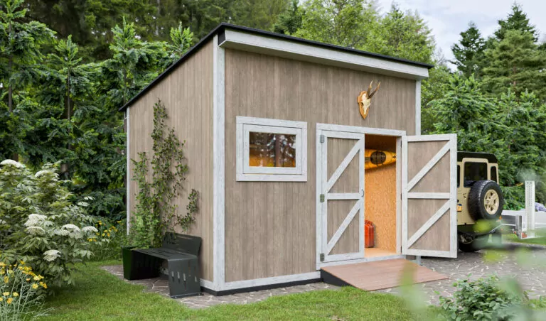 10x12 Lean-To Shed with Ramp