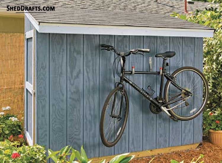 4x8 Bike Storage Lean-To Shed
