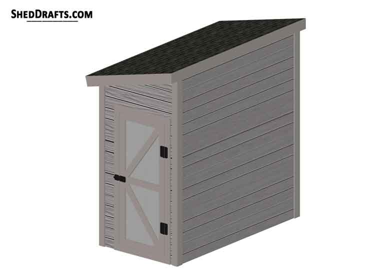 4x8 Tool Shed Lean-To Plan