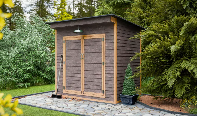 6x8 Garden Tool Lean-To Shed