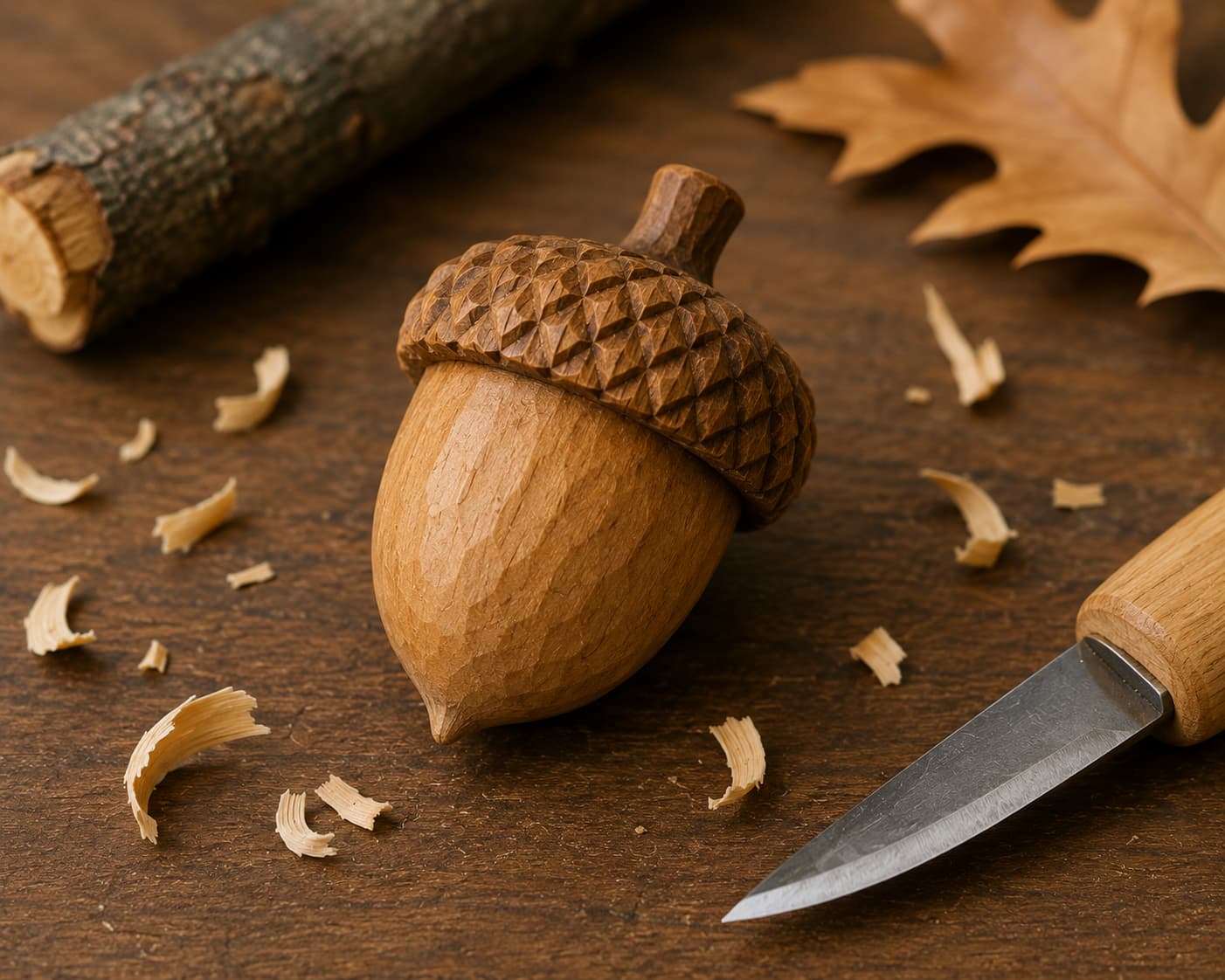 Acorn with Cap