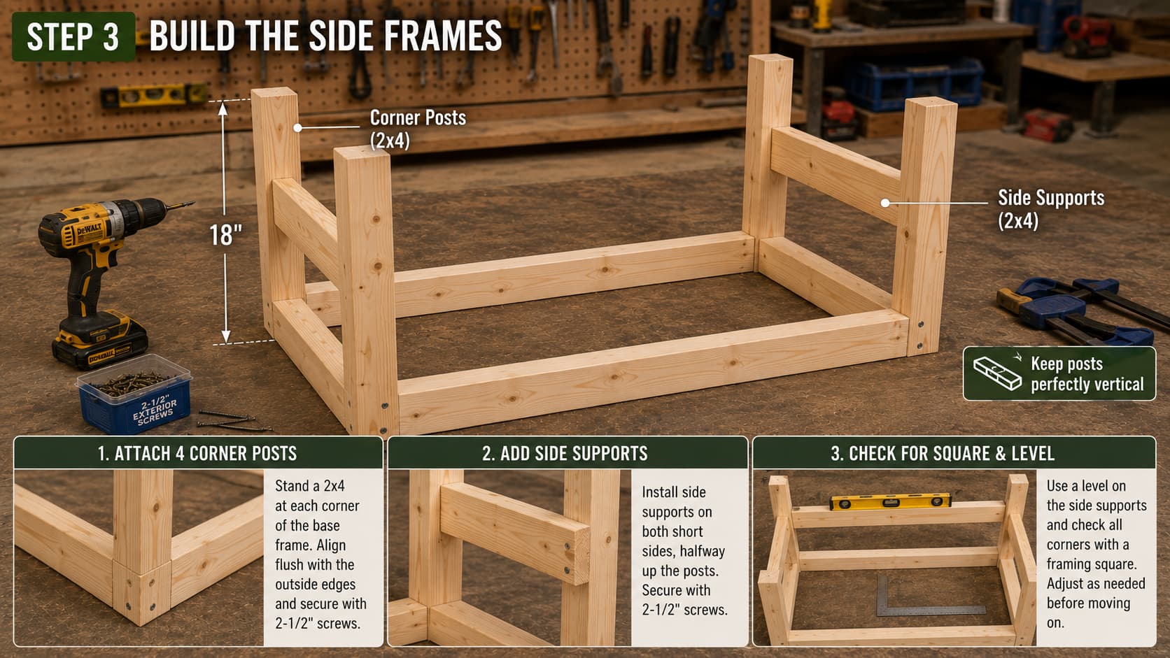 Build the Side Frames