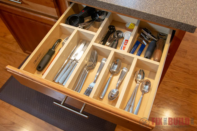 Custom Wooden Utensil Dividers